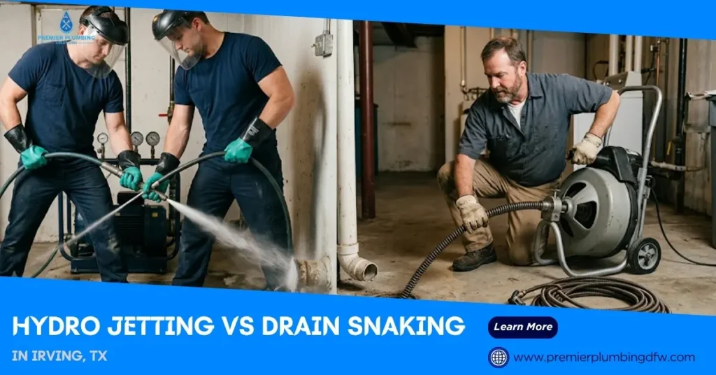 Hydro Jetting vs Drain Snaking - When Each One Is the Right Call